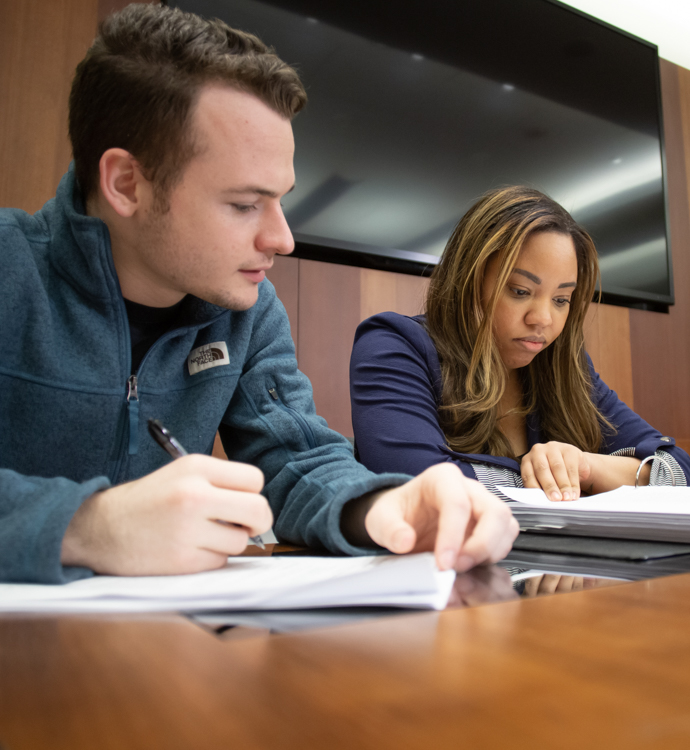 Chicago-Kent students studying